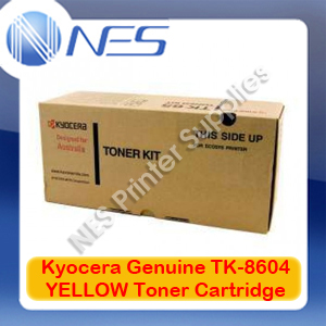 Kyocera Genuine TK8604-Y YELLOW Toner Cartridge for FS-8650/FS-8650DN (20K Pgs)